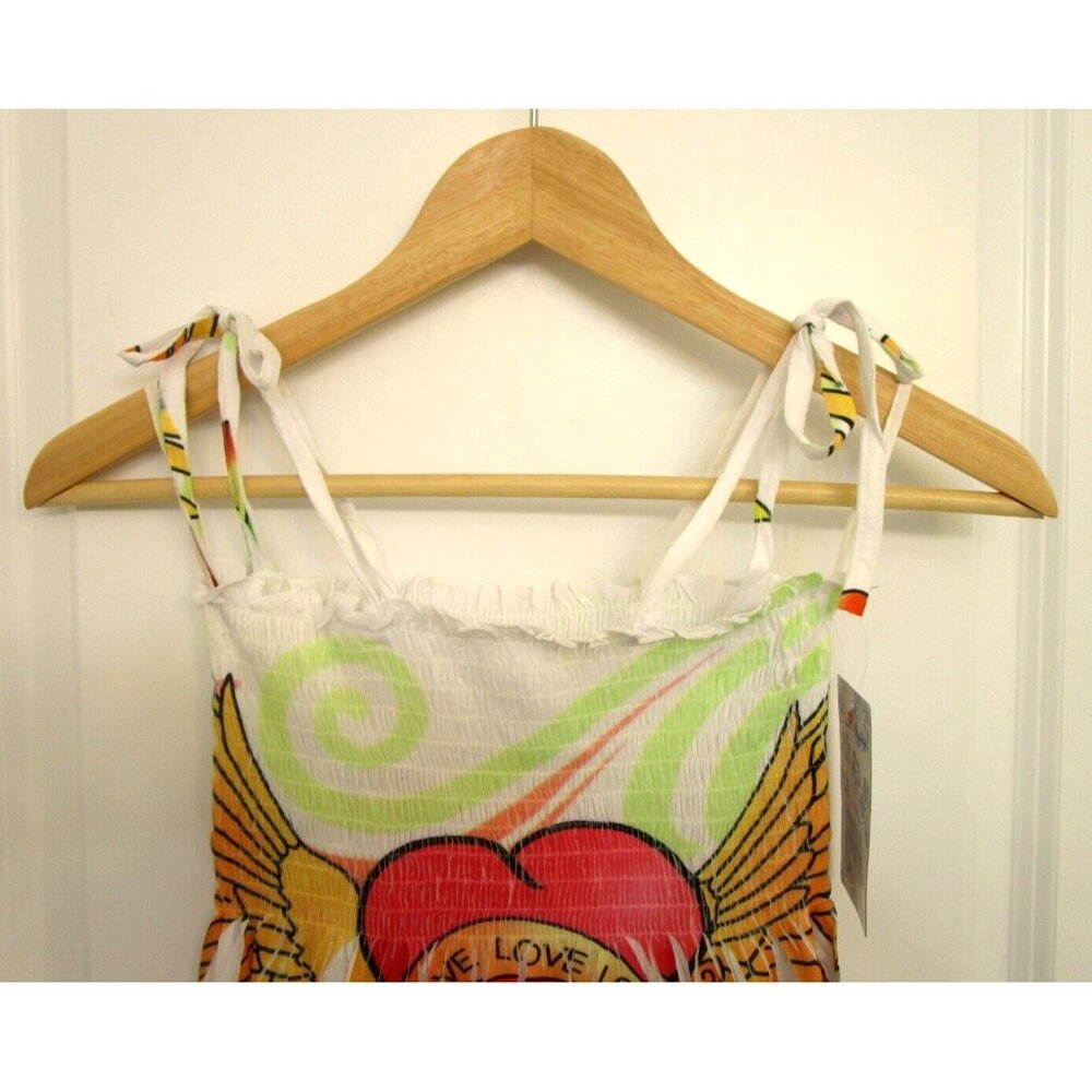 OCEAN BREEZE Women/Girl/Teen Summer Dress - Stretchy/Knee Length Size Medium NWT - Picture 2 of 13